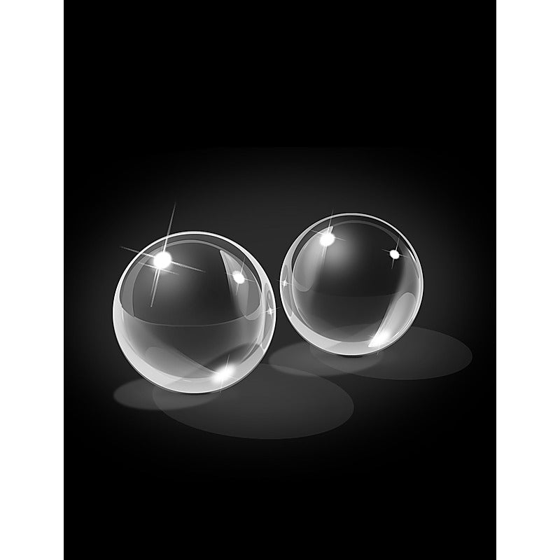 Icicles Medium Hand Blown Glass Ben-Wa Balls - Personal Massagers