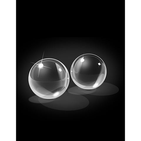 Icicles Medium Hand Blown Glass Ben-Wa Balls - Personal Massagers