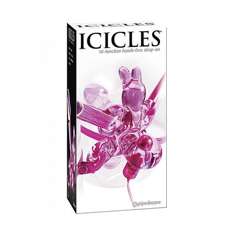 Icicles 10-Function Hands-Free Strap-On Dildo - Strap On Sextoys