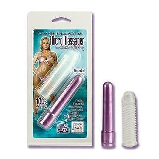 Waterproof Micro Massager with Silicone Sleeve - Bullet Vibrators