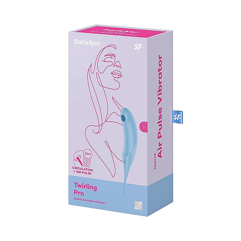 Twirling Pro Hybrid Air Pulse G Spot Vibrator by Satisfyer - Clit Ticklers and Pulsators