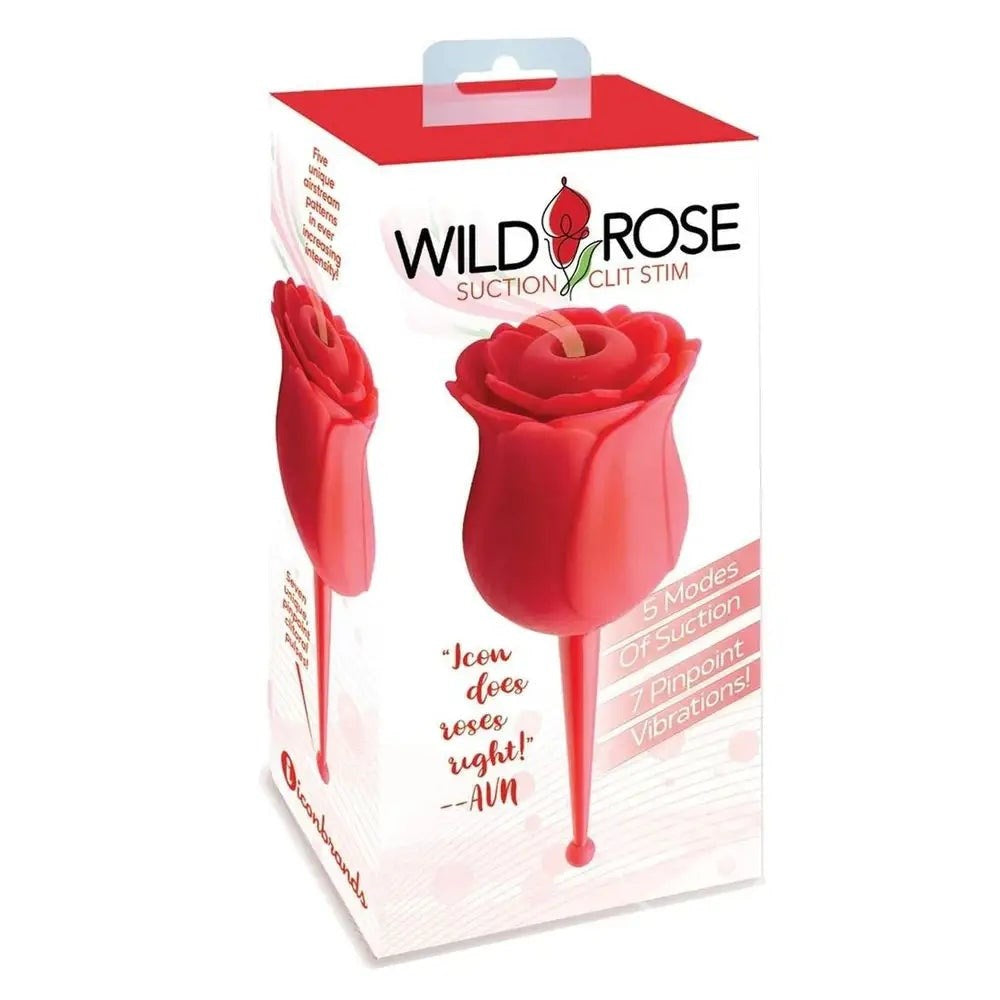 Icon Brands Wild Rose Le Point Air Pulse Stimulator Dual End Clitoral - - Clit Ticklers and Pulsators