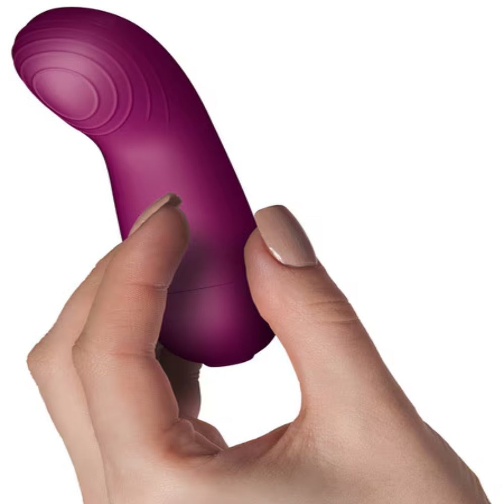 Rocks Off SugarBoo Sugar Berry G Spot Vibrator with Curved Tip Design - - Waterproof Vibrators