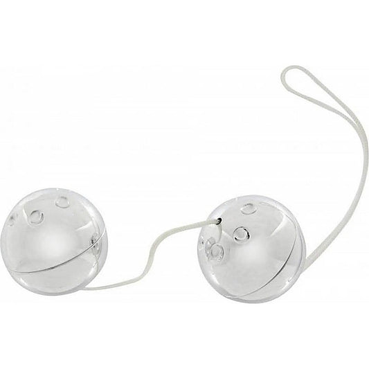 Silver Plastic Boxed Duo Ben Wa Balls by Seven Creations - Love Eggs and Kegel Exercisers