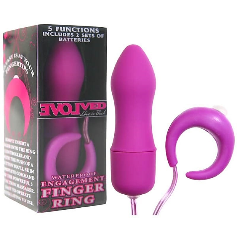 Engagement Finger Ring Vibrator by Evolved - Clit Ticklers and Pulsators