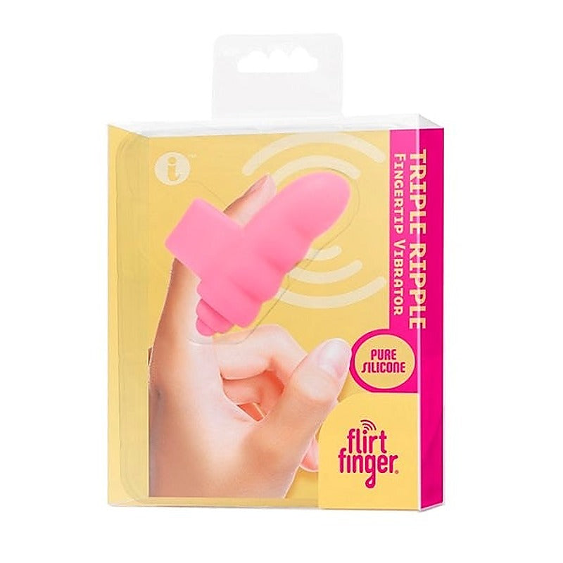 Flirt Finger Triple Ripple by Icon Brands - Finger and Tongue Vibrators