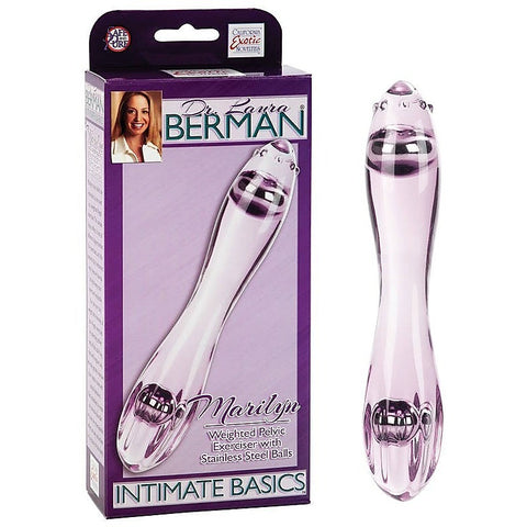 California Exotics Dr. Laura Berman Marilyn Weighted Pelvic Exerciser - Glass Sex Toys