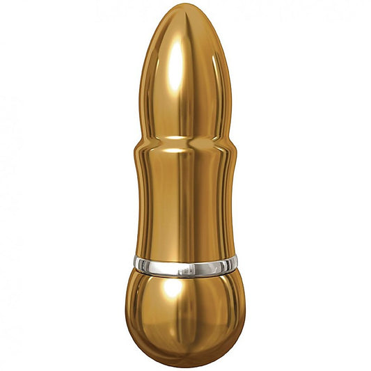 Pure Aluminium Gold Small Vibrating Bullet - Personal Massagers