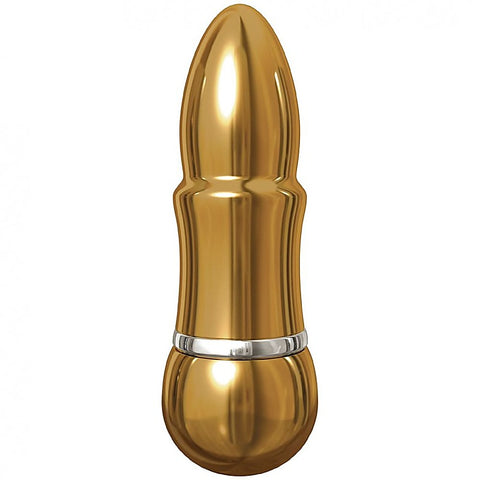 Pure Aluminium Gold Small Vibrating Bullet - Personal Massagers