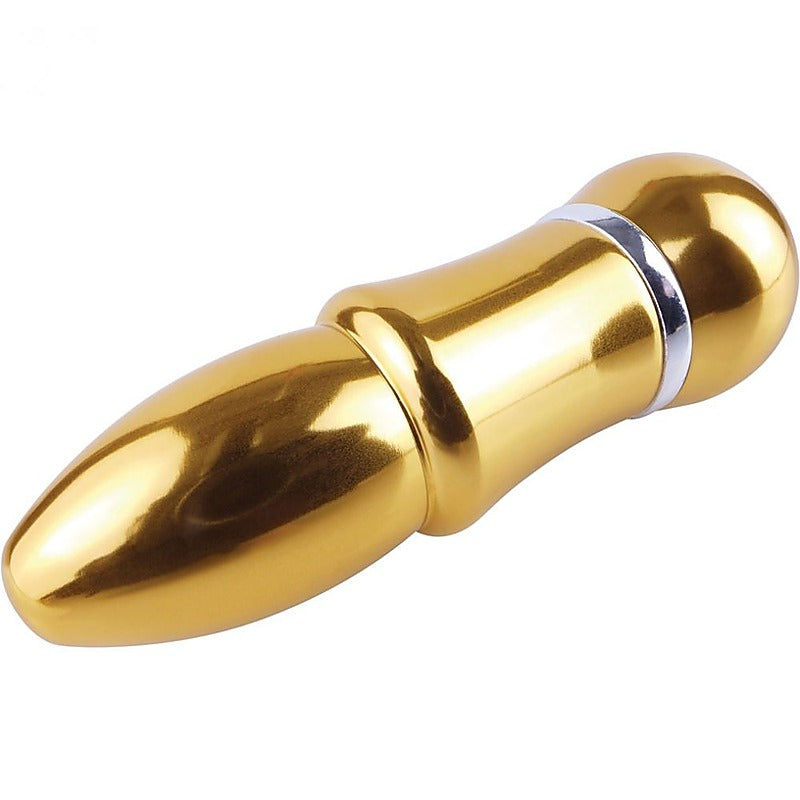 Pure Aluminium Gold Small Vibrating Bullet - Personal Massagers