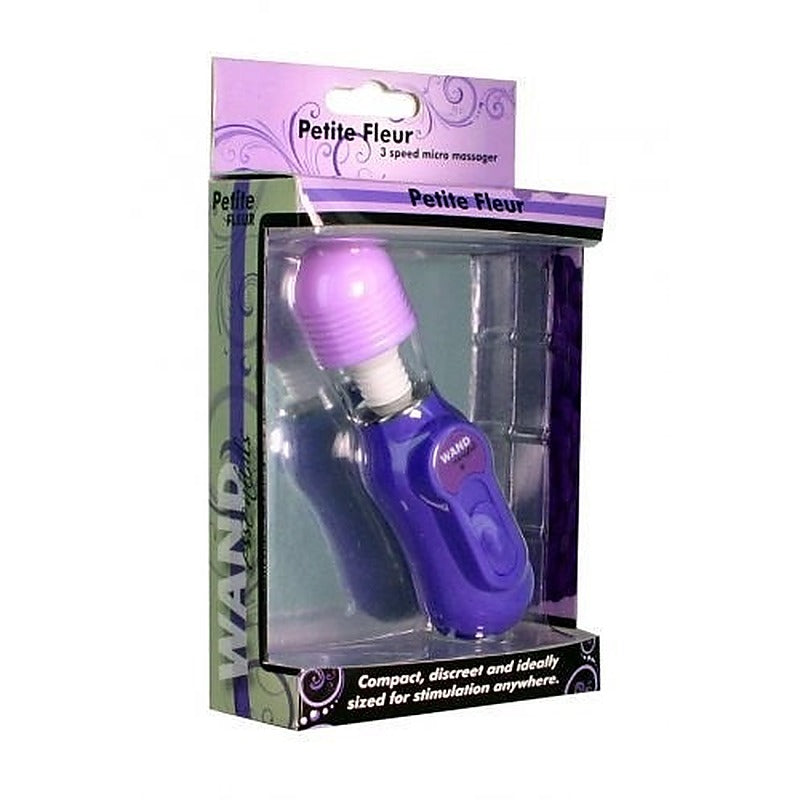 Petite Fleur Mini Vibrating Wand Massager by XR Brands - Personal Massagers
