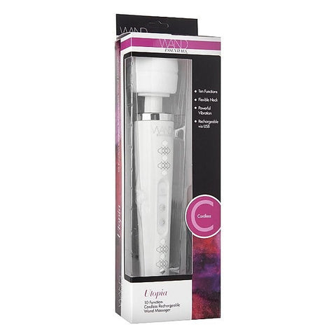 Utopia 10 Function Cordless Rechargeable Wand Massager - Personal Massagers