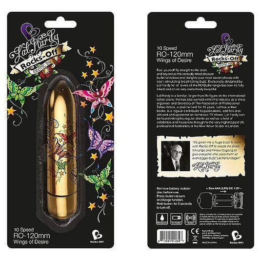 Erotic Ink 120mm 10 Speed Wings Of Desire by Rocks Off - Waterproof Vibrators