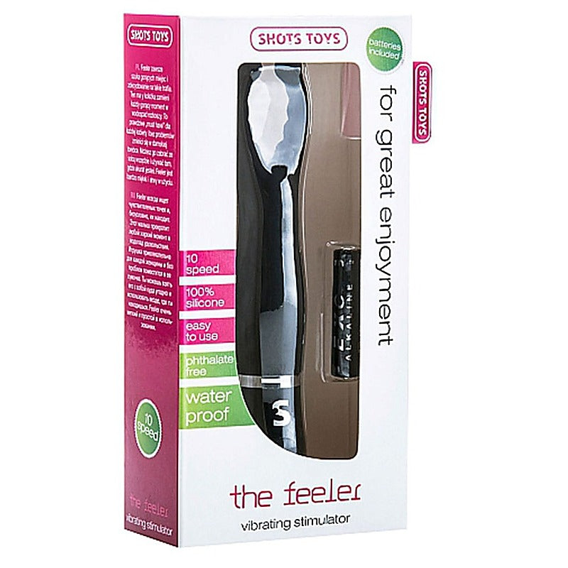 The Feeler Black by Shots Toys - Clit Ticklers and Pulsators