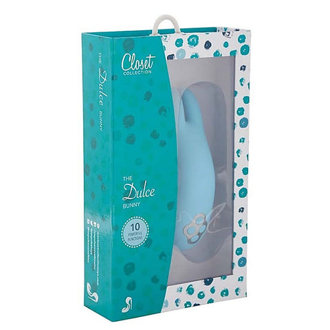 Closet Collection The Dulce Bunny Whisper Quiet Rabbit Vibrator 10 Functions - Clit Ticklers and Pulsators