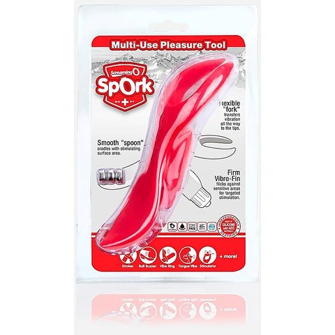 Spork Multi Function Silicone Vibrator by Screaming O - Clit Ticklers and Pulsators