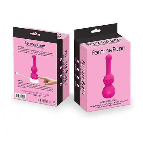 VVOLE LLC FemmeFunn Poly Massager Clitoral Vibrator with 10 Vibration Modes - Waterproof Vibrators