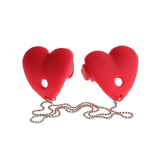Vibrating Heart Shape Pasties by Pipedream Products - Breast and Nipple Toys