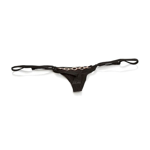 California Exotics Entice Crotchless Vibrating Panty Massager with Rose Gold - Remote Control Vibrators