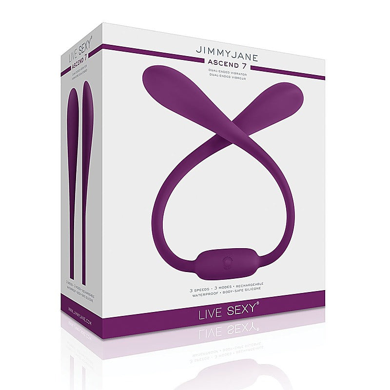 Jimmyjane Live Sexy Ascend 7 Purple Silicone Massager - Personal Massagers