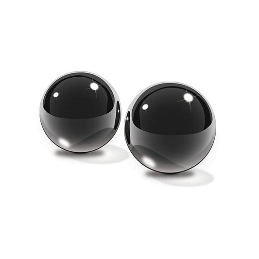 Black Glass Ben Wa Balls by Pipedream Products - Love Eggs and Kegel Exercisers