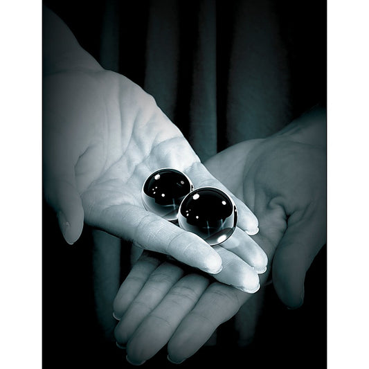 Fetish Fantasy Black Glass Ben Wa Balls Medium - Personal Massagers