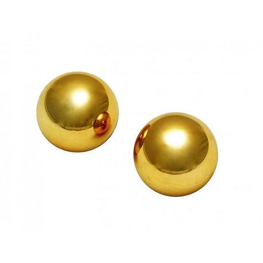 Sir's Gold Plated 1 Inch Kegel Balls by XR Brands - Love Eggs and Kegel Exercisers