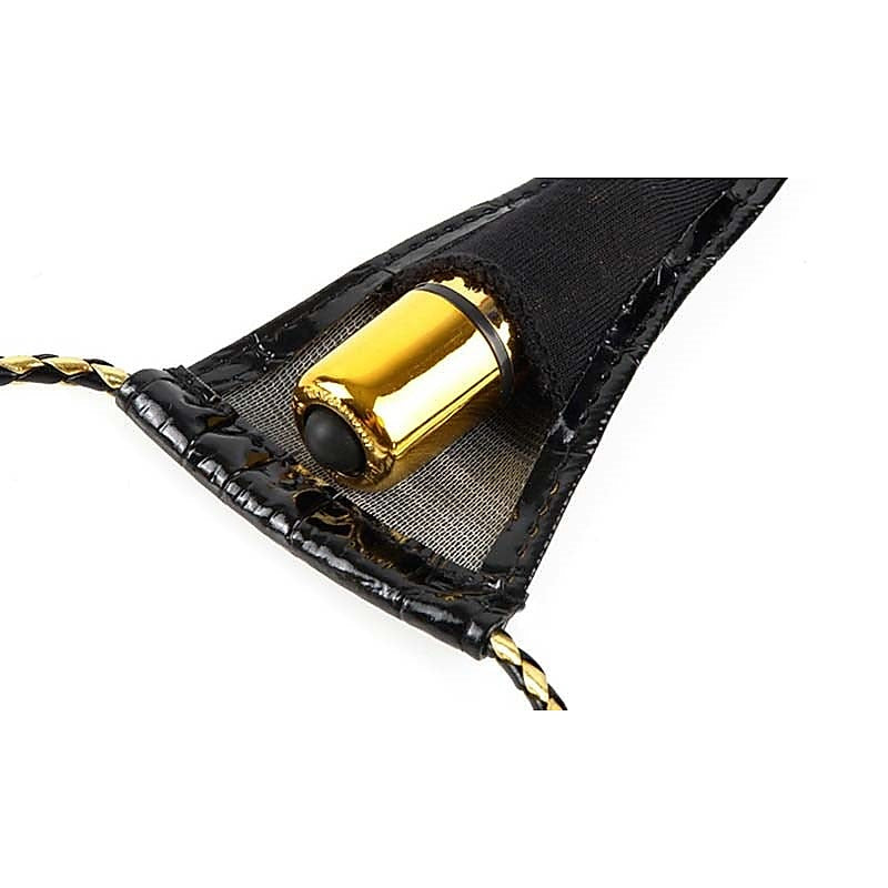 Fetish Fantasy Gold Vibrating Micro G-String - G-Strings, Panties and Shorts