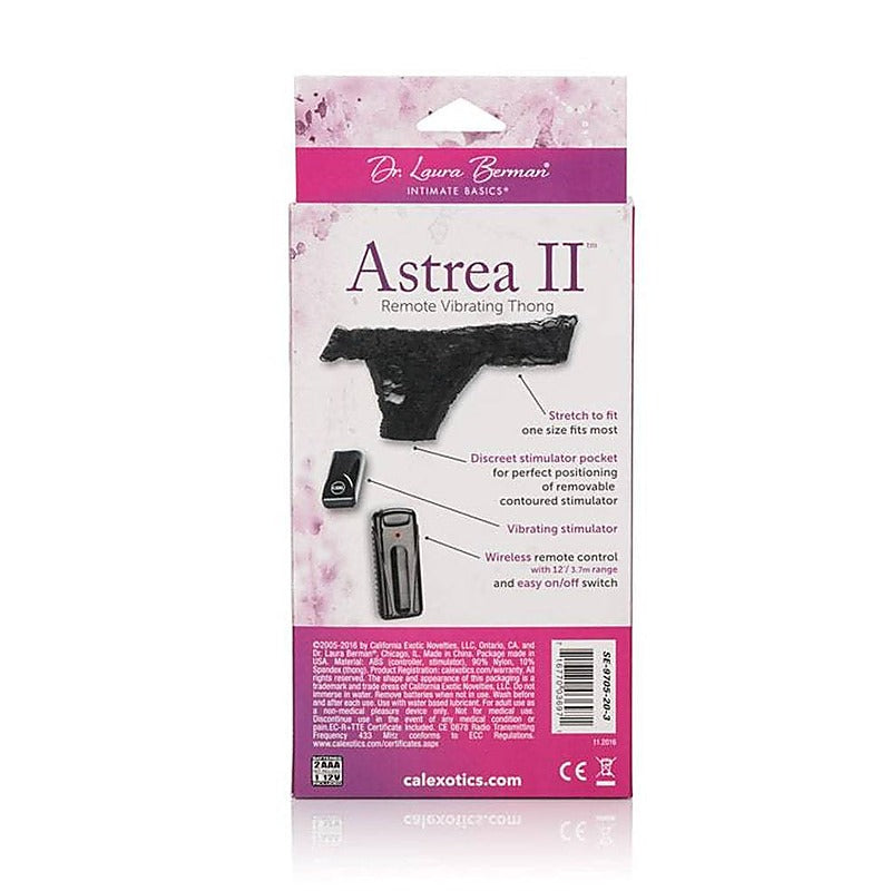Astrea II Remote Control Vibrating Thong - Remote Control Vibrators