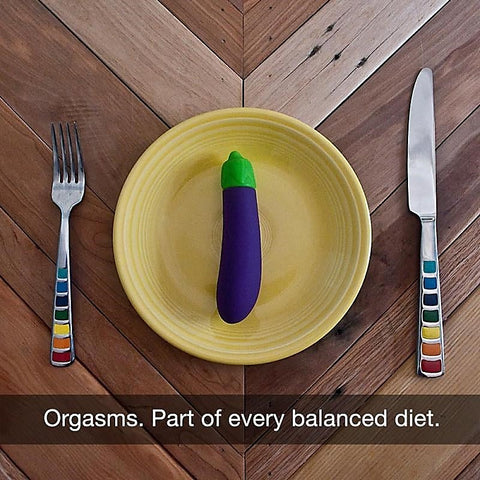 The Eggplant Emojibator by Emojibator - Waterproof Vibrators