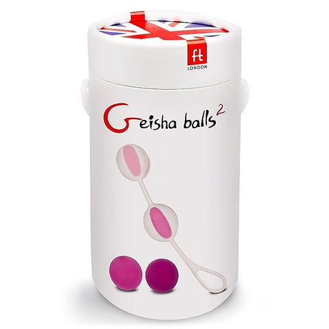 Gvibe Geisha Balls 2 Pink Kegel Exerciser Pelvic Floor Strengthening - Personal Massagers