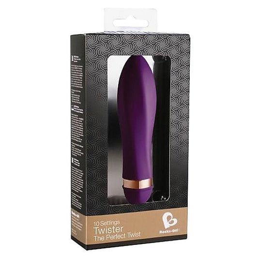 Twister Purple Vibrator Waterproof by Rocks Off - Waterproof Vibrators