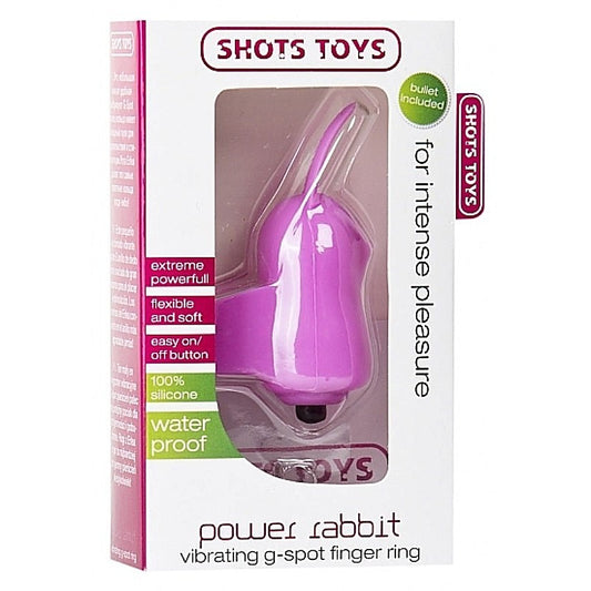 Power Rabbit Vibrating G-Spot Finger Ring by Shots Toys - Rabbit Vibrators