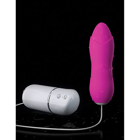 Pipedream Crush Blossom Multi Function Bullet Vibrator with Textured Surface - Waterproof Vibrators