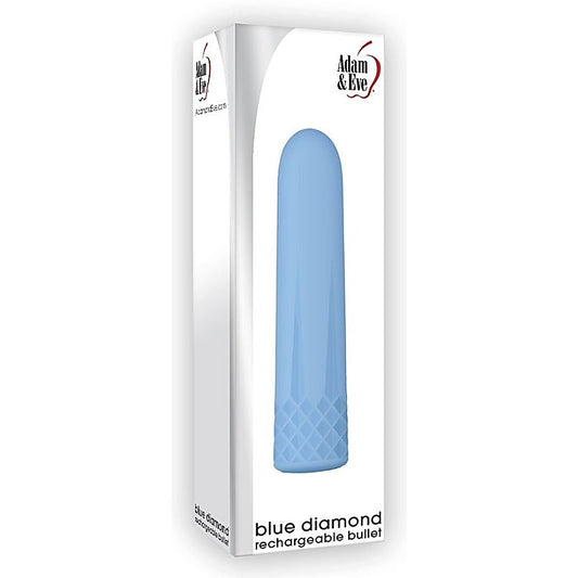 Blue Diamond Rechargeable Vibrating Bullet by Adam & Eve - Bullet Vibrators
