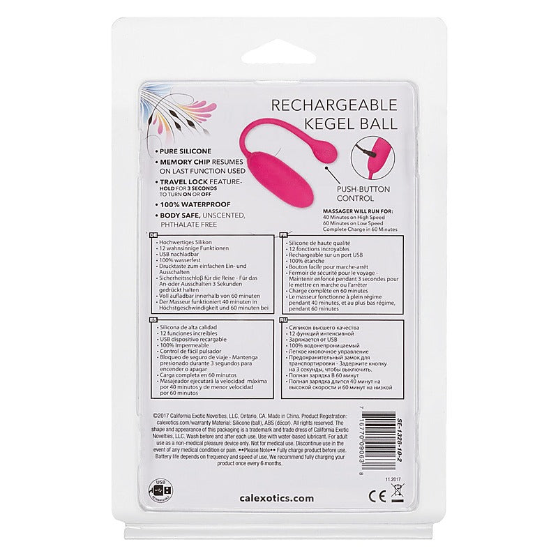 Advanced Rechargeable Kegel Exerciser Ball by CalExotics - Love Eggs and Kegel Exercisers