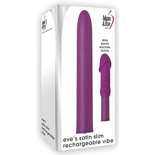 Eve's Satin Slim Rechargeable Vibe by Adam & Eve - Personal Massagers