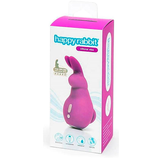Happy Rabbit Mini Ears USB Rechargeable Clitoral Vibrator - Clit Ticklers and Pulsators