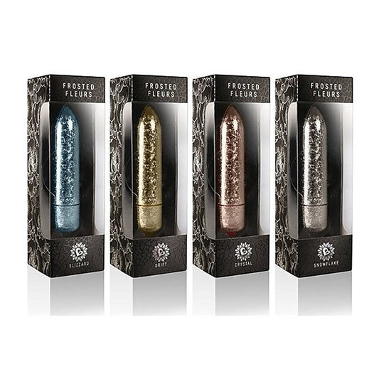 120mm Frosted Fleurs Bullet Vibrator by Rocks Off - Bullet Vibrators