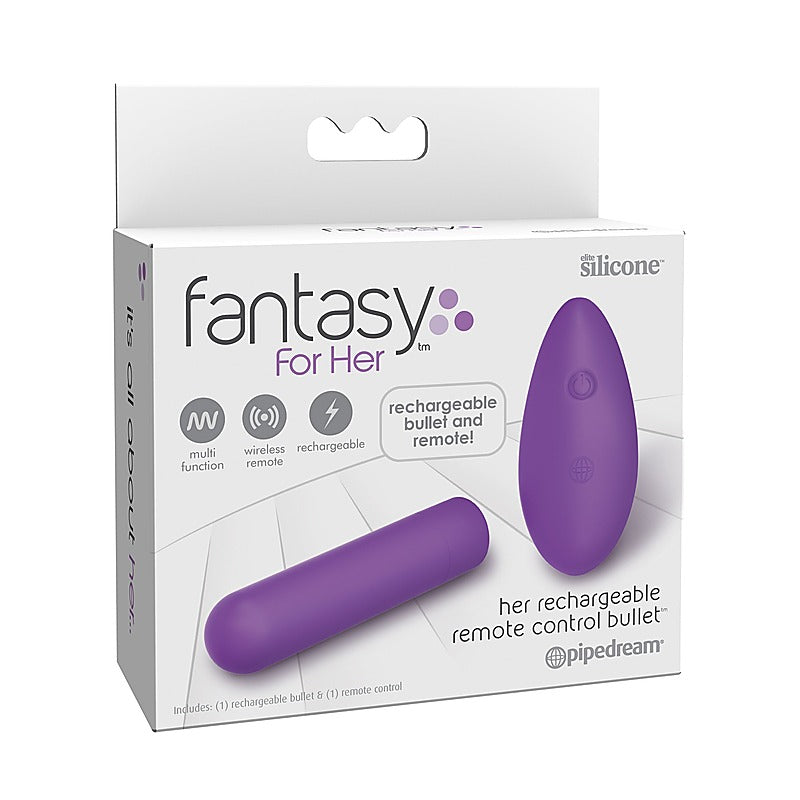 Pipedream Products Fantasy for Her Her Rechargeable Remote Control Bullet Vibe - Bullet Vibrators