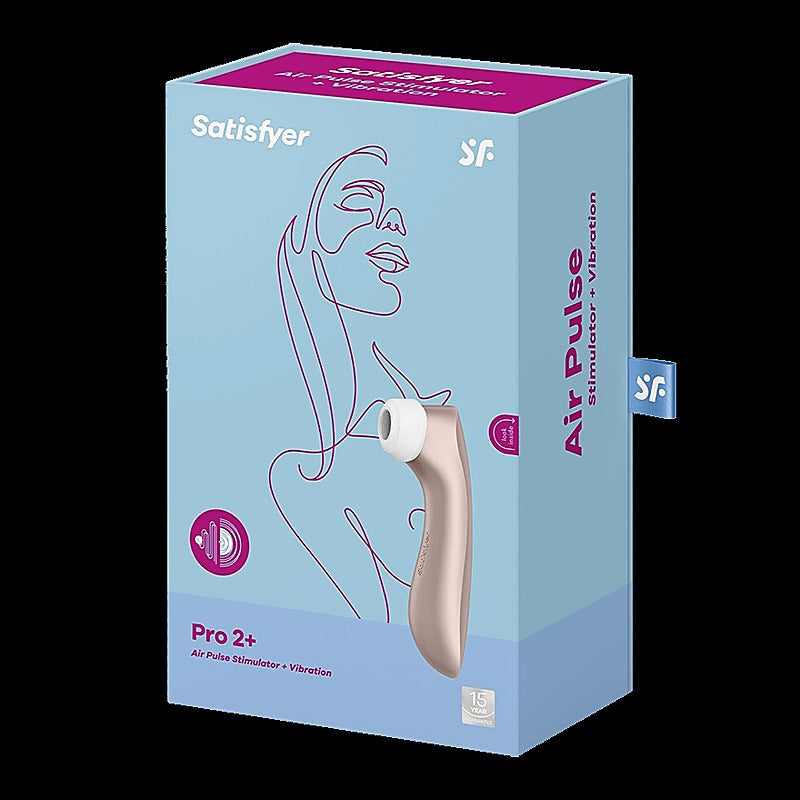 Pro 2+ Air Pulse Vibrating Clitoral Stimulator By Satisfyer - Clit Ticklers and Pulsators