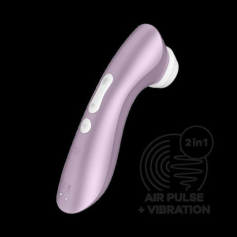 Pro 2+ Air Pulse Vibrating Clitoral Stimulator By Satisfyer - Clit Ticklers and Pulsators