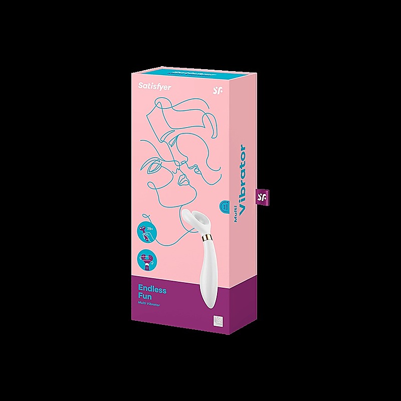 Endless Fun Silicone Vibrating Couples Toy by Satisfyer - Clit Ticklers and Pulsators