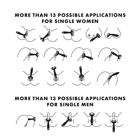 Endless Fun Silicone Vibrating Couples Toy by Satisfyer - Clit Ticklers and Pulsators