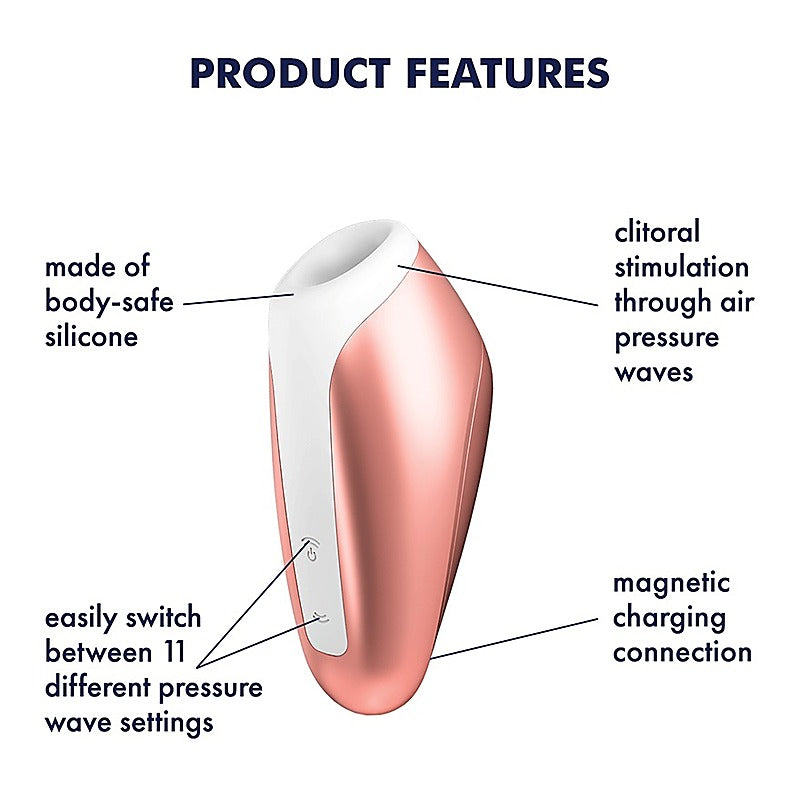 Love Breeze Air Pulse 11 Functions Clitoral By Satisfyer - Clit Ticklers and Pulsators