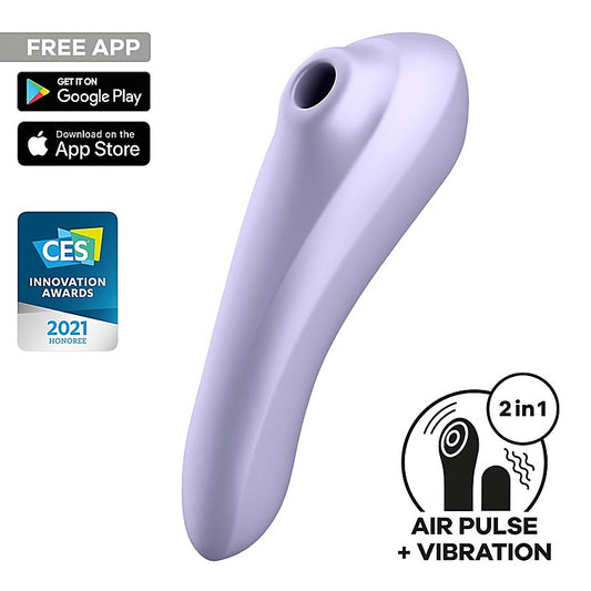 Dual Pleasure Air Pulse Clitoral and G Spot Vibrator - Clit Ticklers and Pulsators