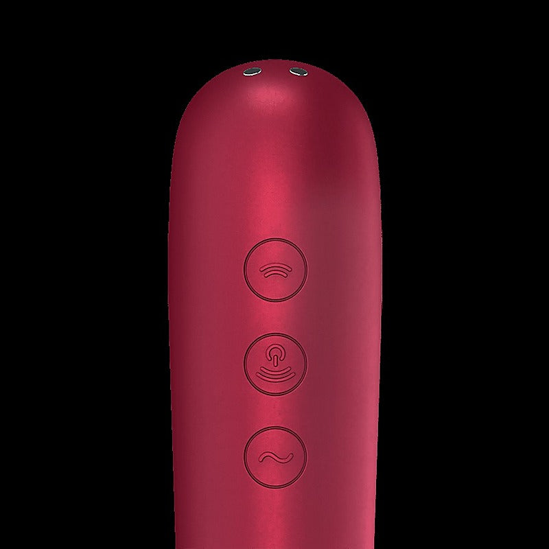 Dual Love Air Pulse Multi Functions Clitoral Massager - Clit Ticklers and Pulsators