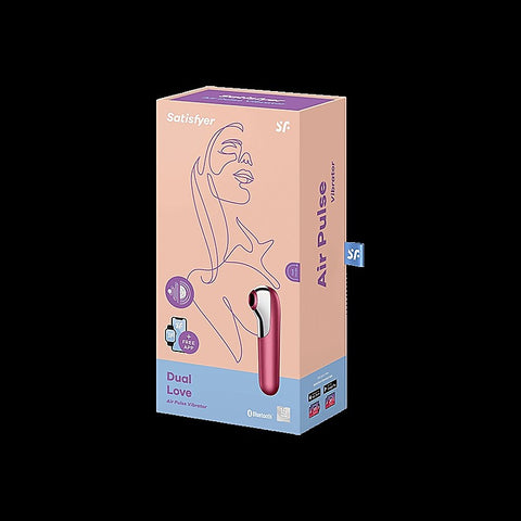 Dual Love Air Pulse Multi Functions Clitoral Massager - Clit Ticklers and Pulsators