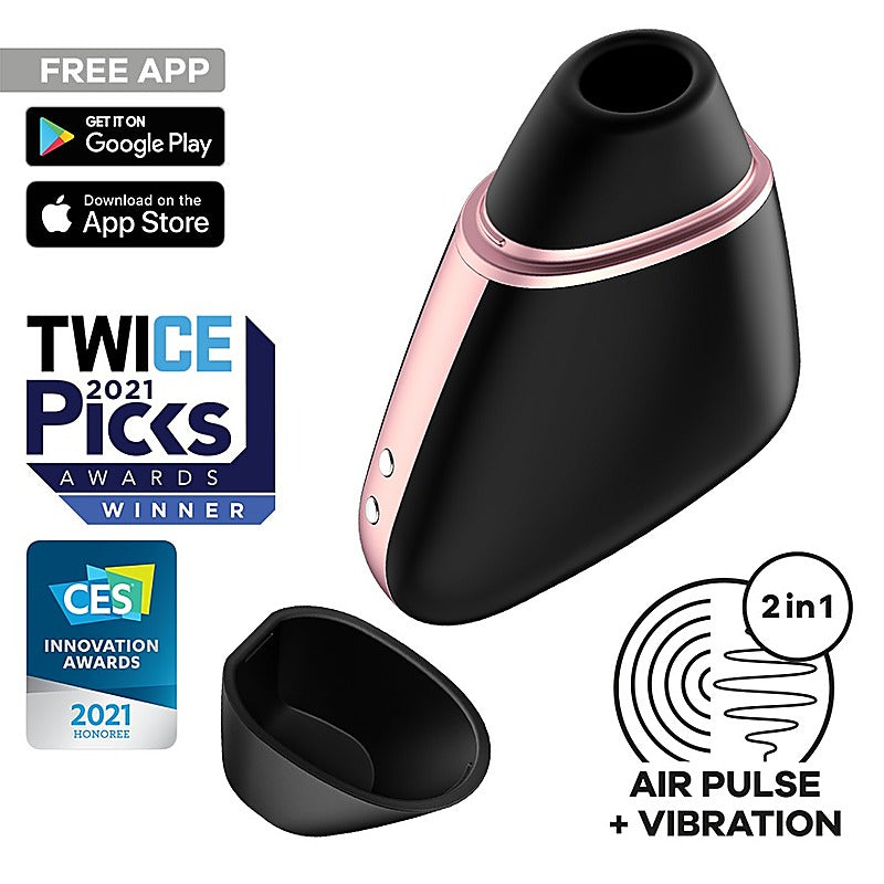 Love Triangle App Controlled Air Pulse Clitoral Massager - Remote Control Vibrators