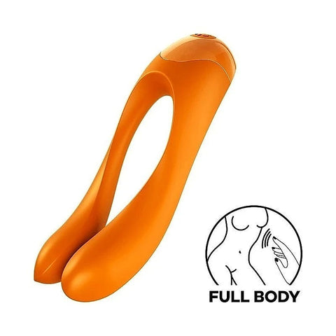 Candy Cane Waterproof Full Body Finger Vibrator by Satisfyer - Anal Dildos